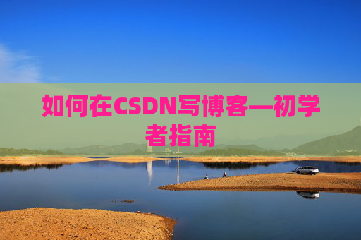 如何在CSDN写博客—初学者指南